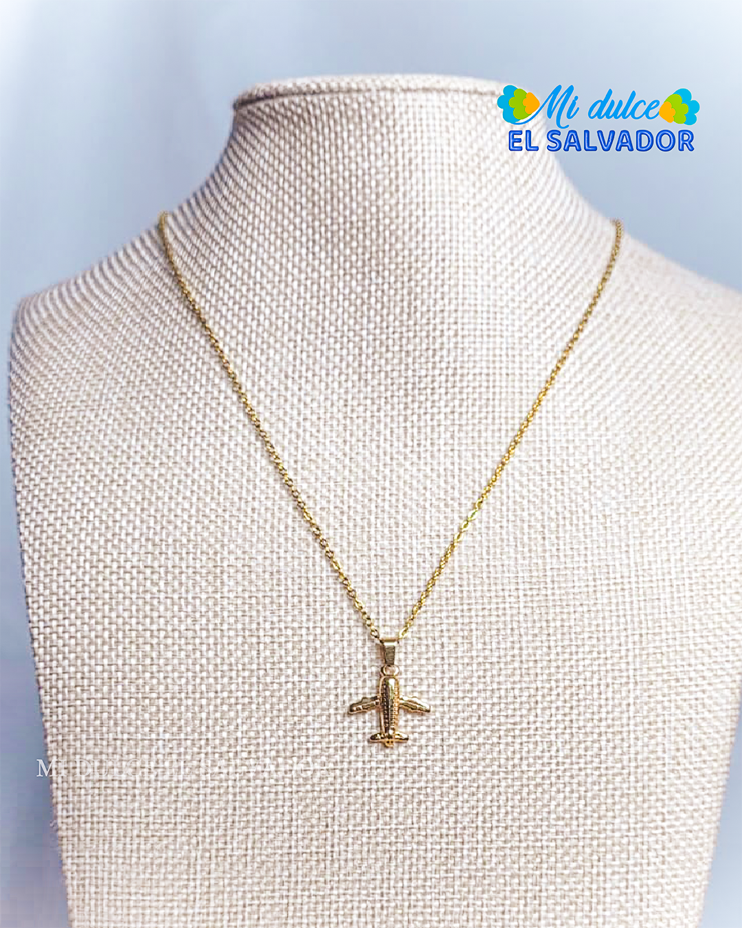 Airplane charm necklace