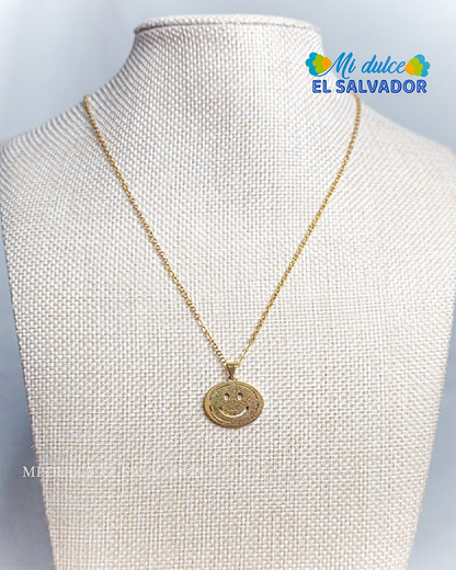 Happy face necklace