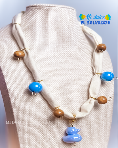 Sky blue Roots necklace