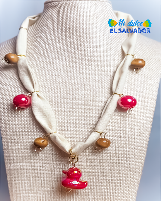 Collar Raíces rojo