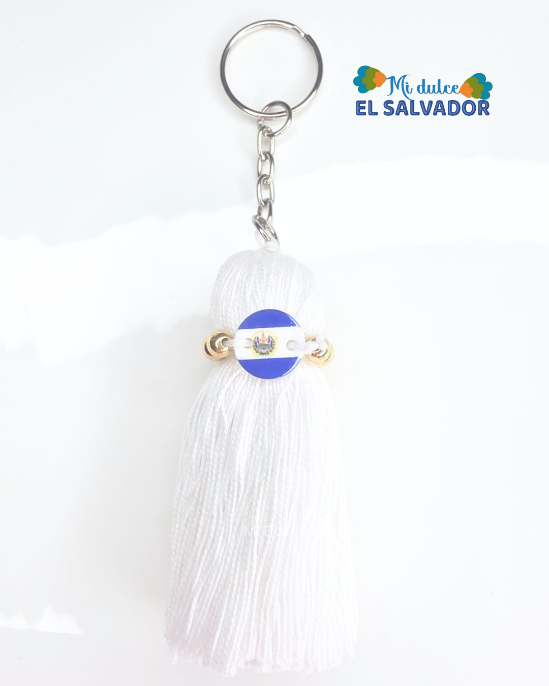El Salvador tassel keychain