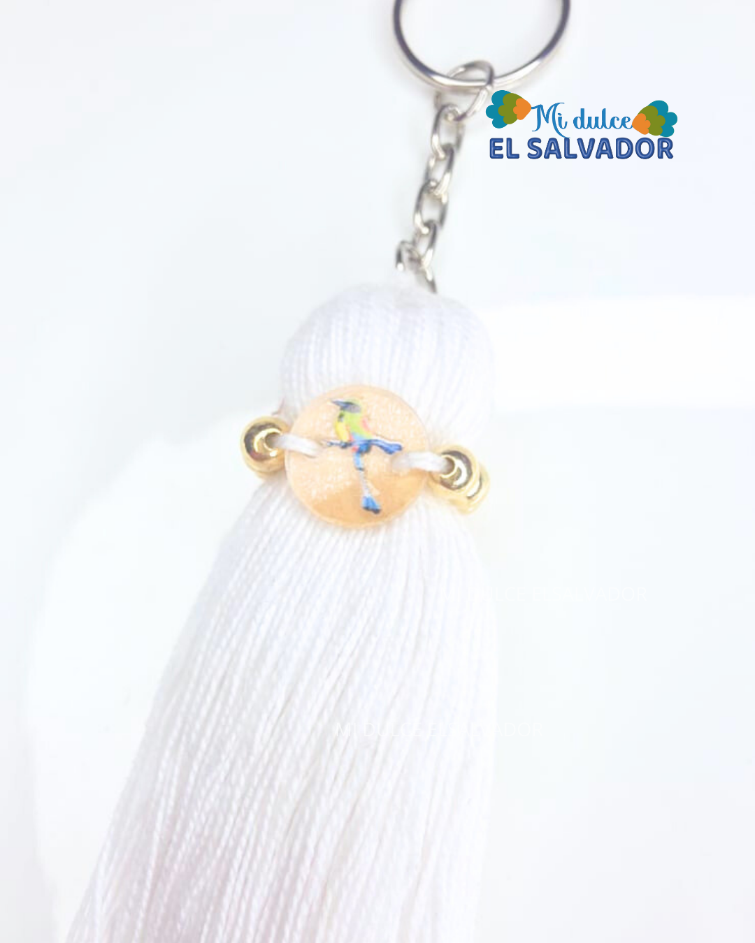 El Salvador tassel keychain